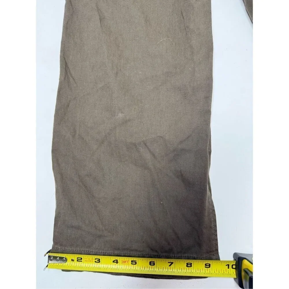 Banana Republic Linen Blend Front Pleated Gurkha Pant Size 10S See Description